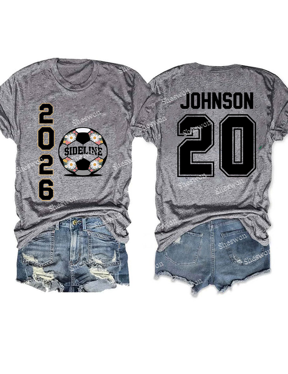 Custom Soccer 2026 sideline Funny T-shirt