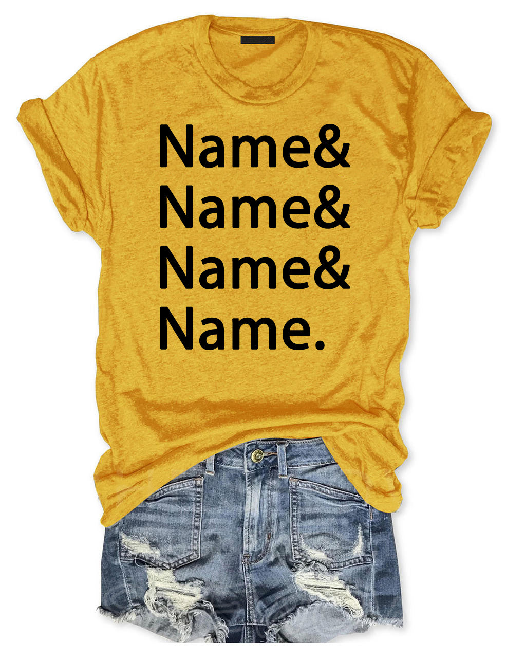Custom Name List T-shirt