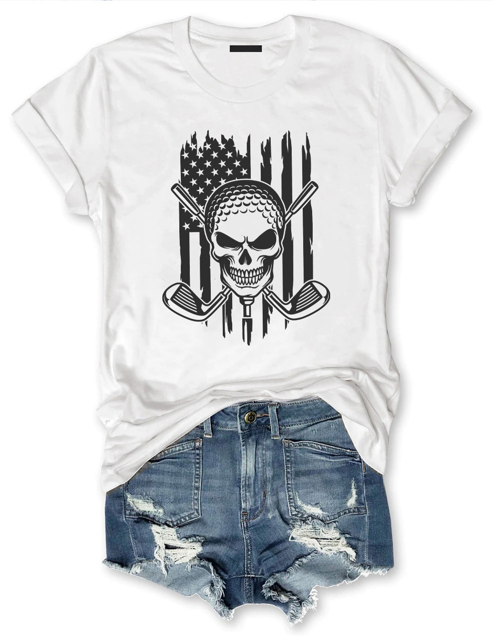 US Golf Skull T-shirt