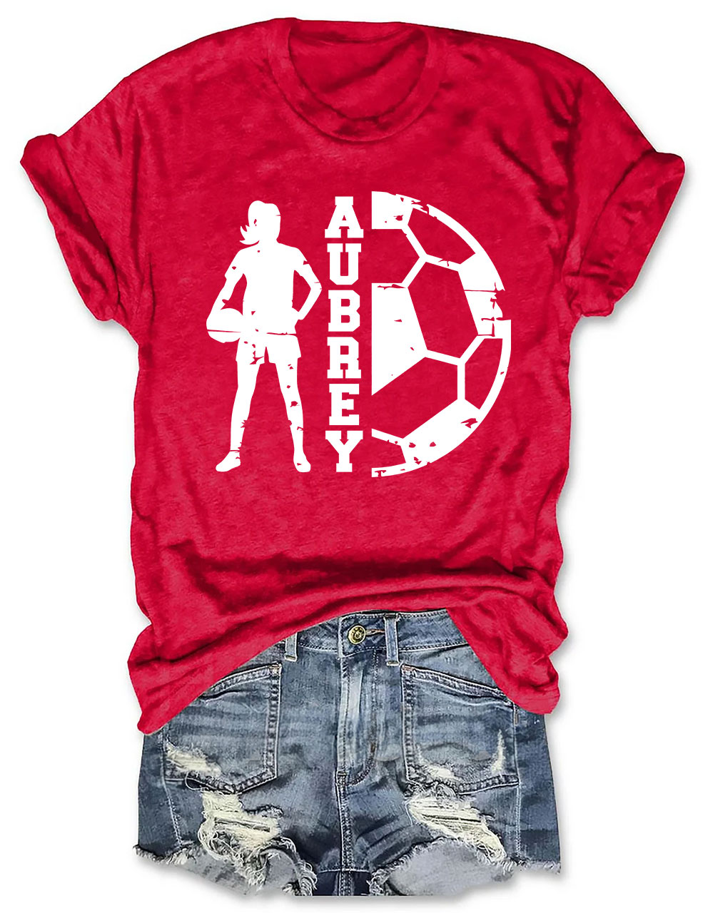 Girls Football Custom T-shirt