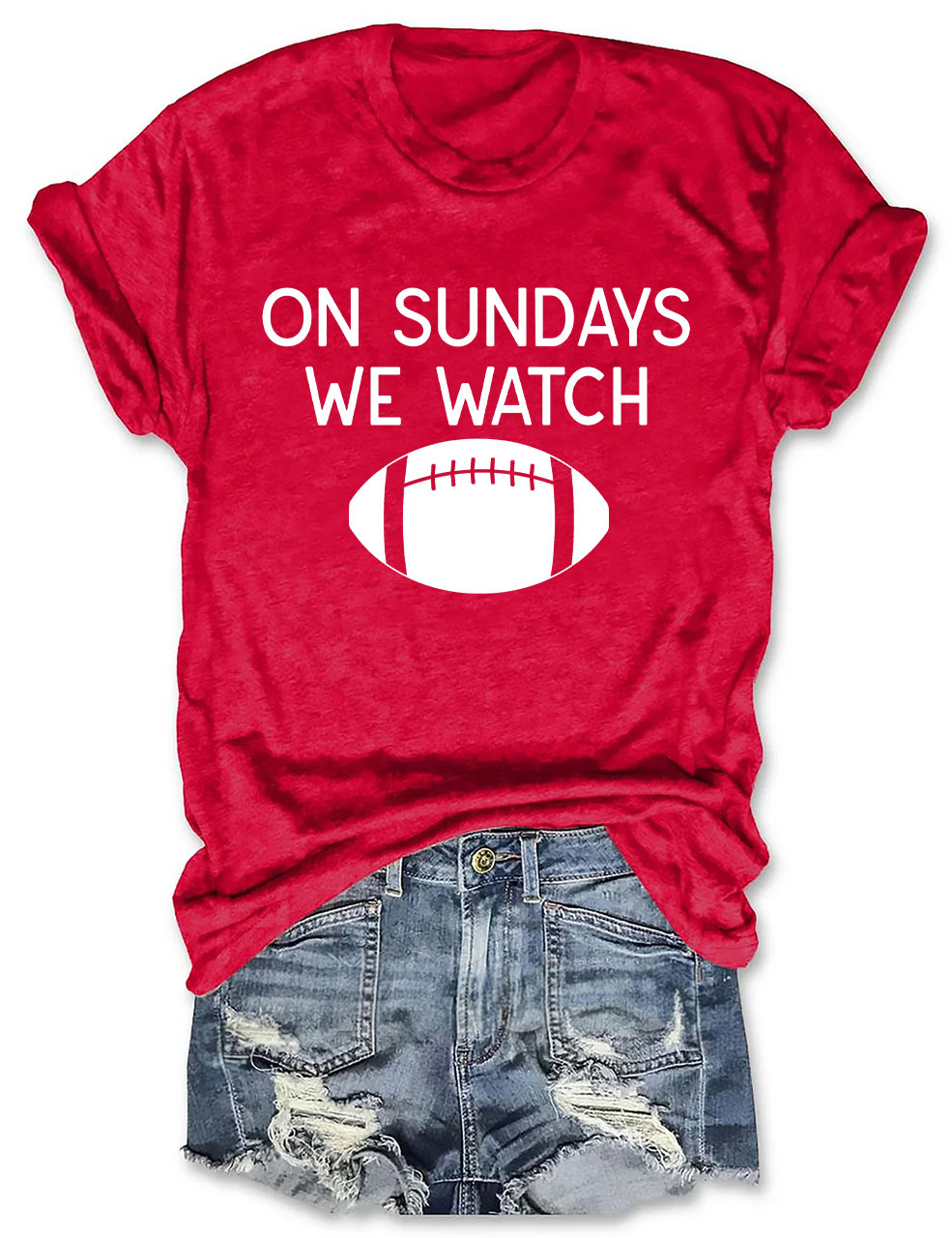 On Sundays We Watch Football T-Shirt