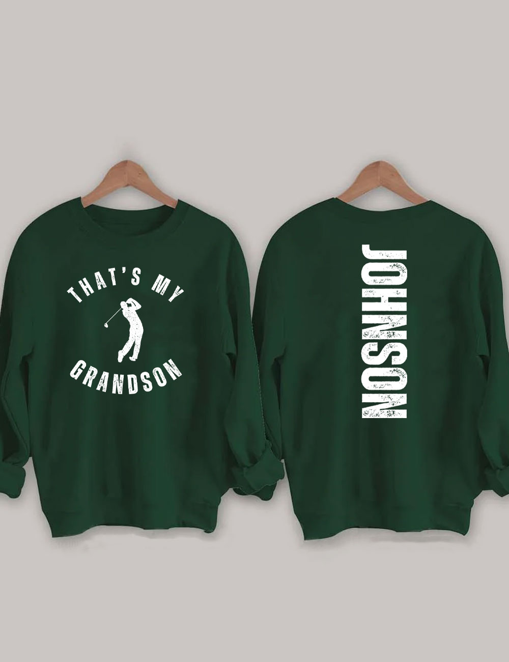 Custom That's My Grandson Golf Sweatshirt