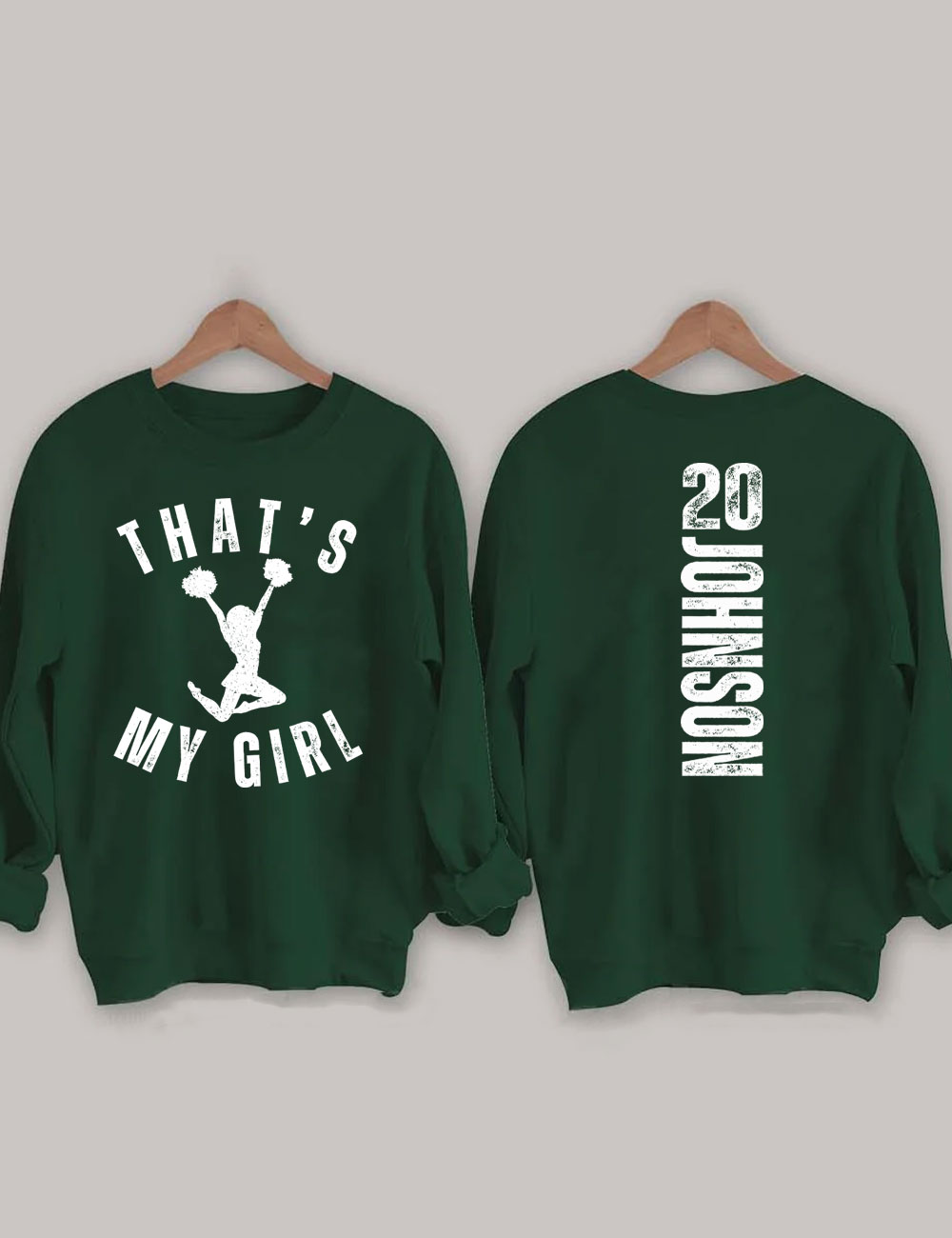 Custom That's My Girt Cheer Mom Sweatshirt