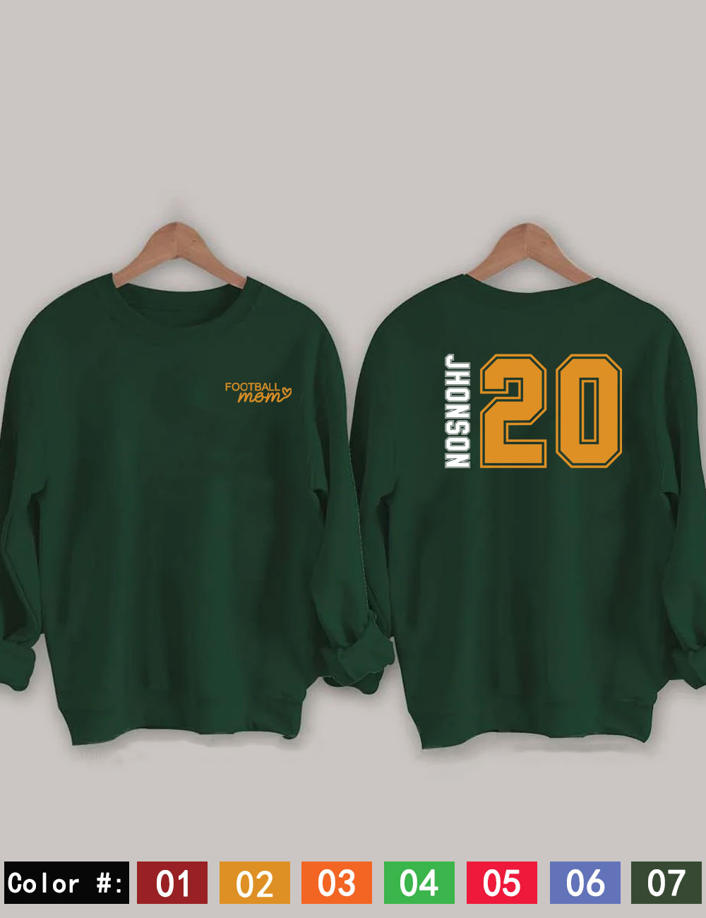 Custom Football Mom Sweatshirt