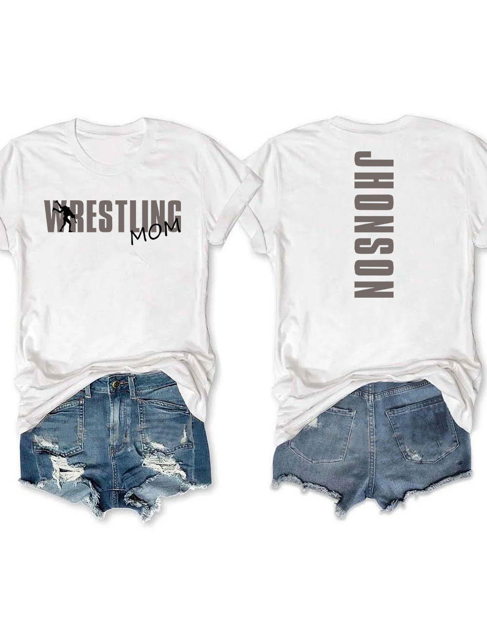 Custom Wrestling Mom T-shirt