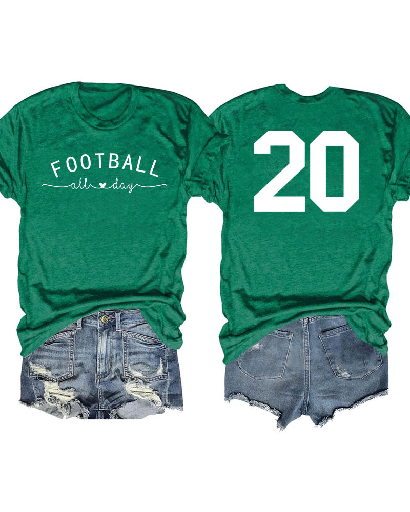 Football All Day Custom T-shirt