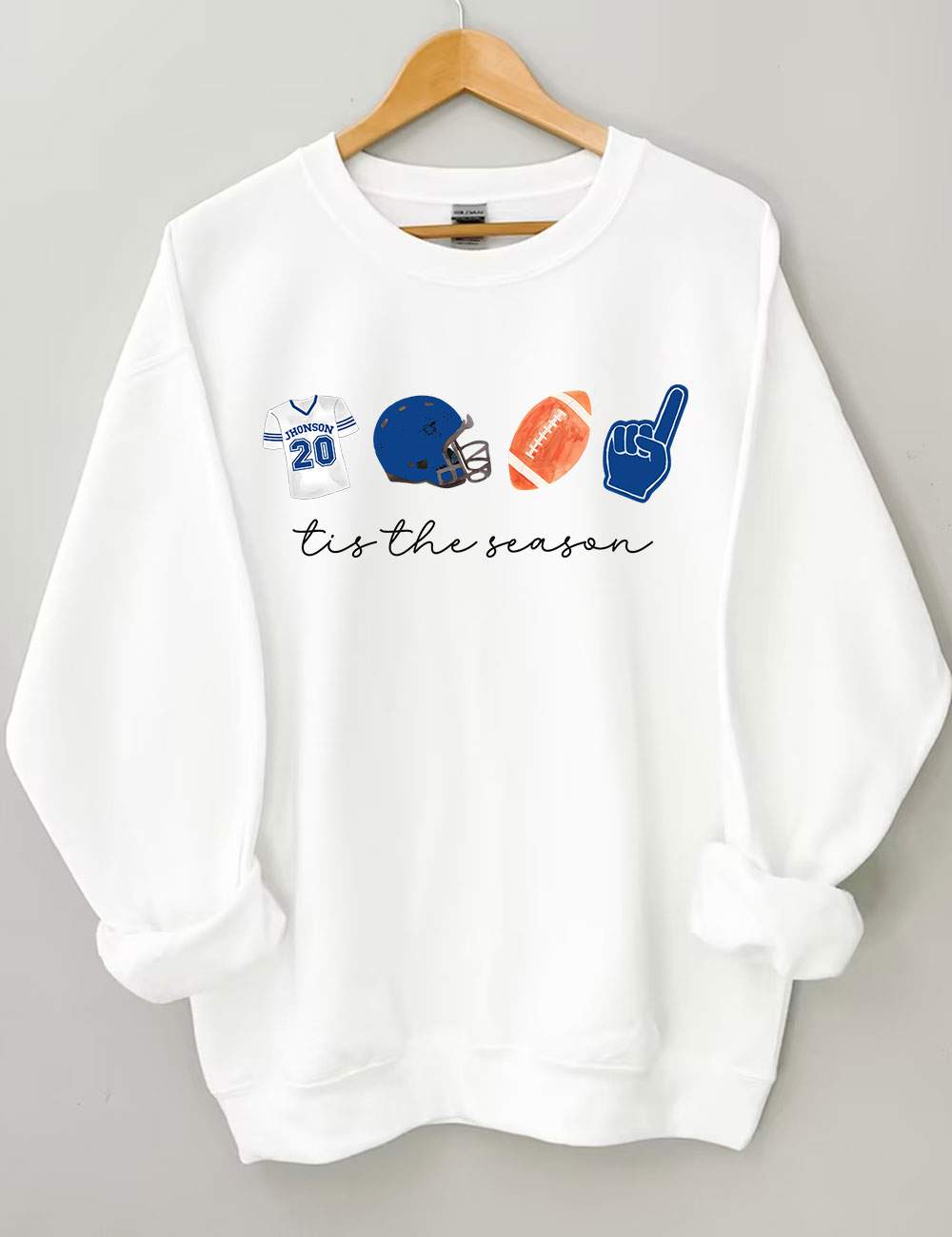 Custom Football Tis the Season Sweatshirt