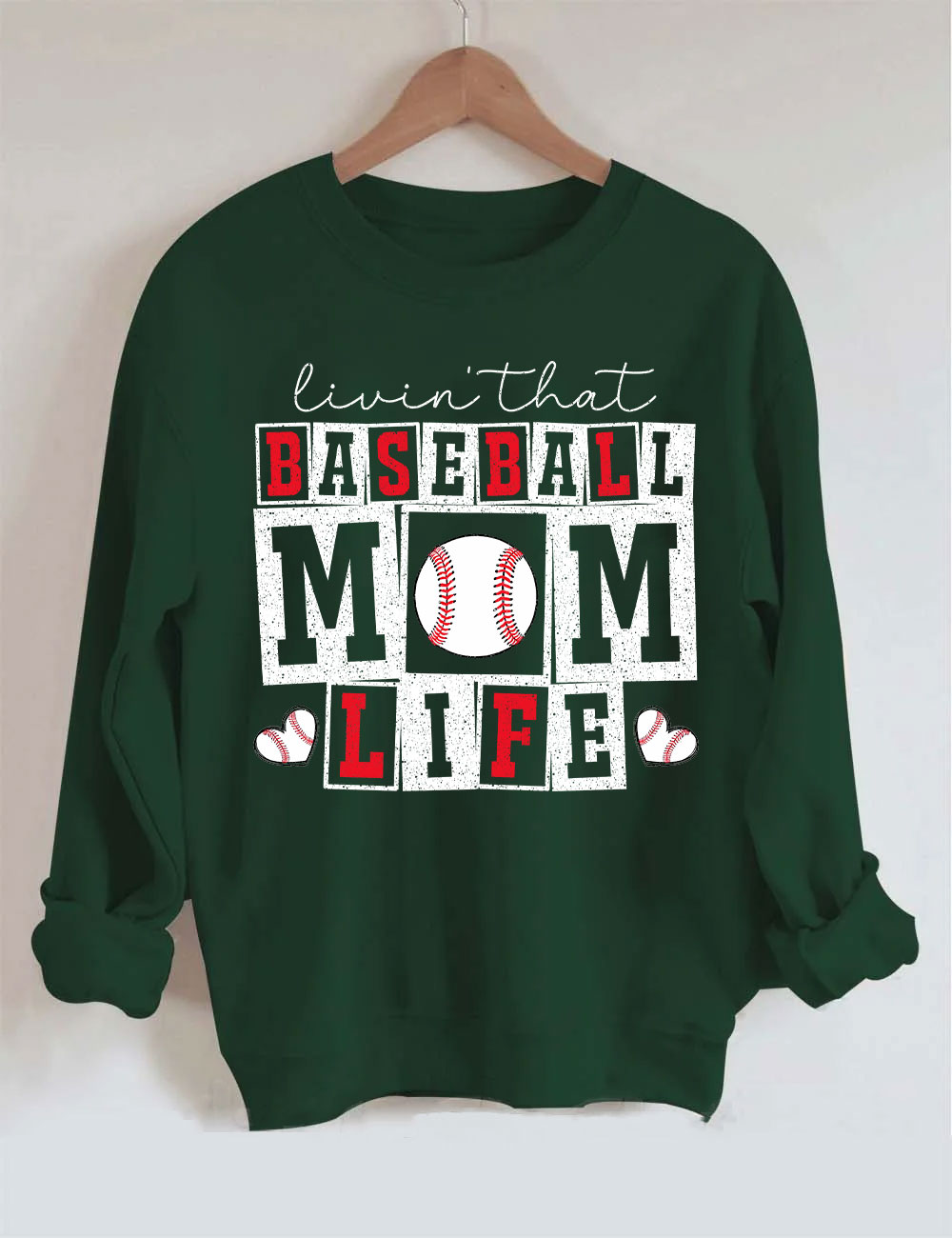 Baseball Mom Life  Sweatshirt