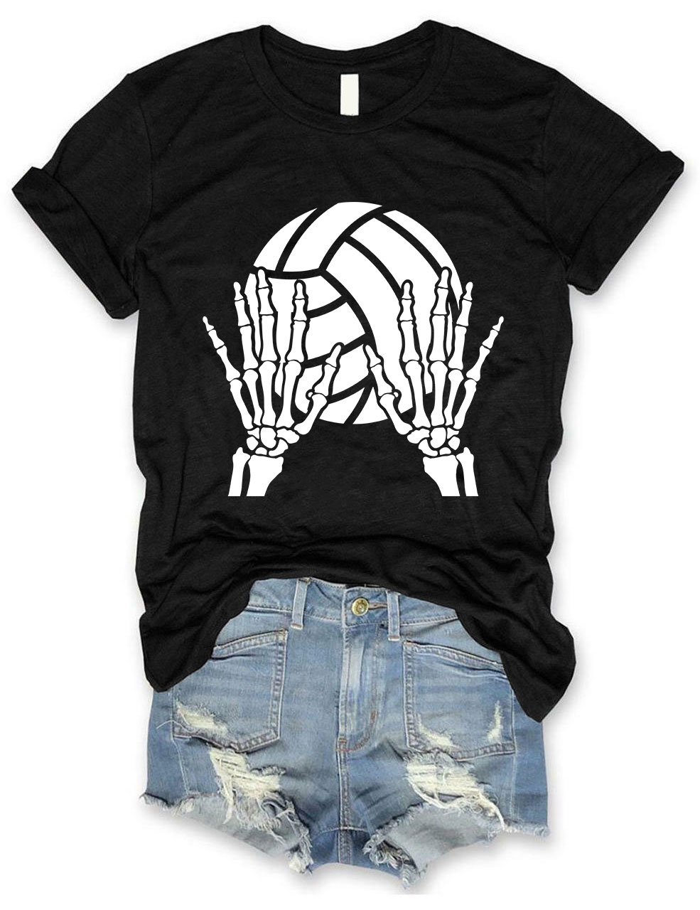 Volleyball Skeleton Hands T-shirt