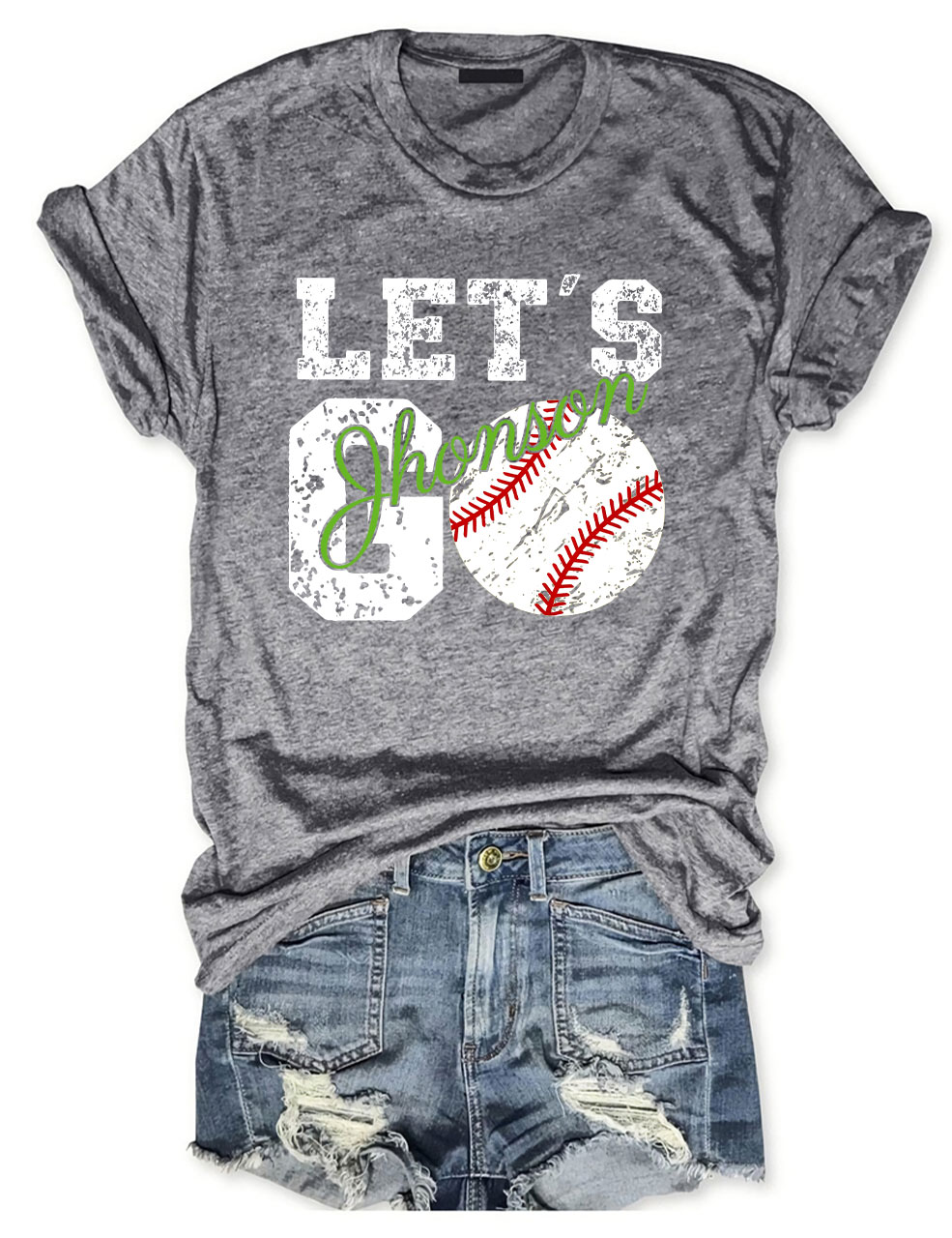 Custom Let's Go Baseball T-shirt