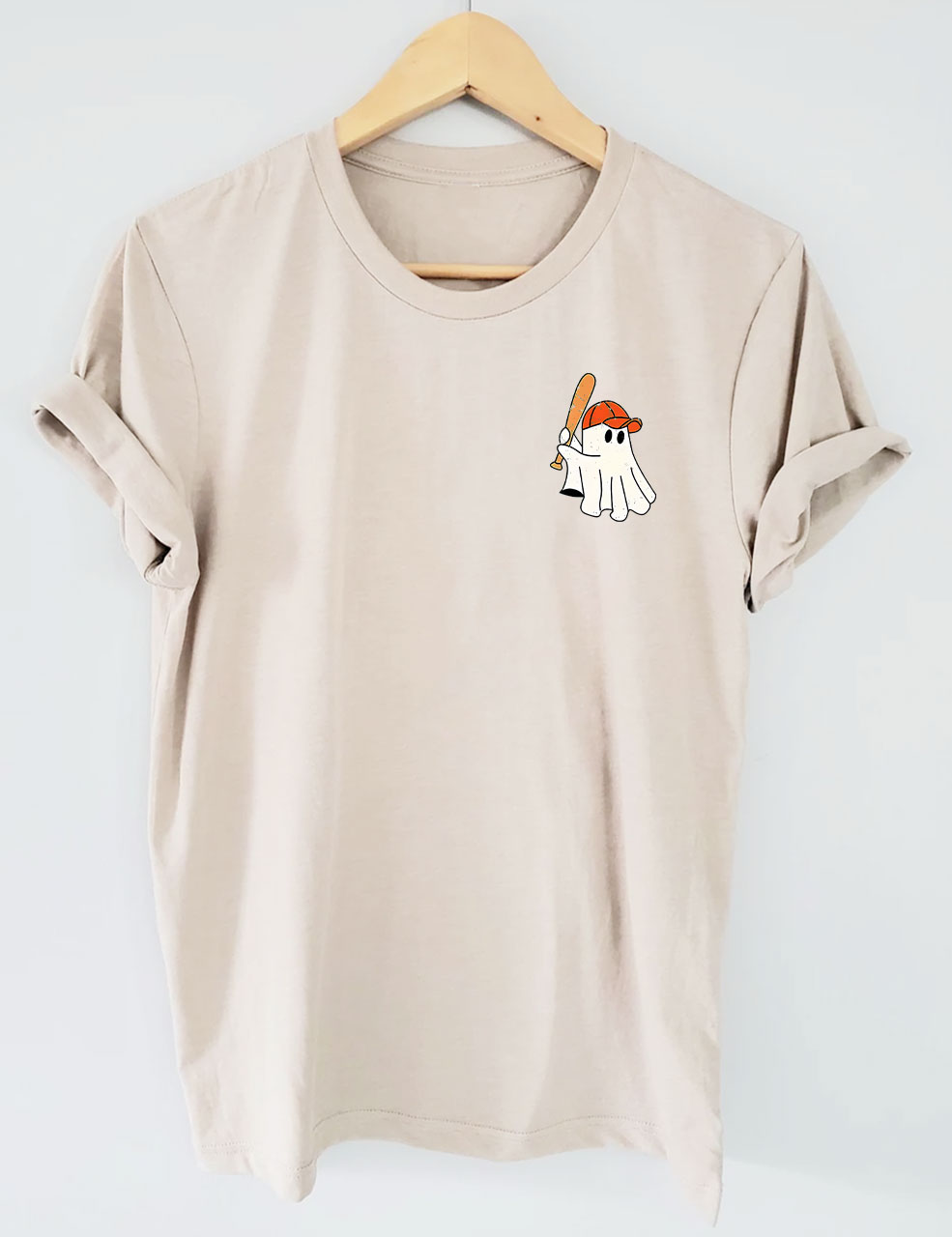 Cute Baseball Ghost Shirt for Halloween Funny T-Shirt