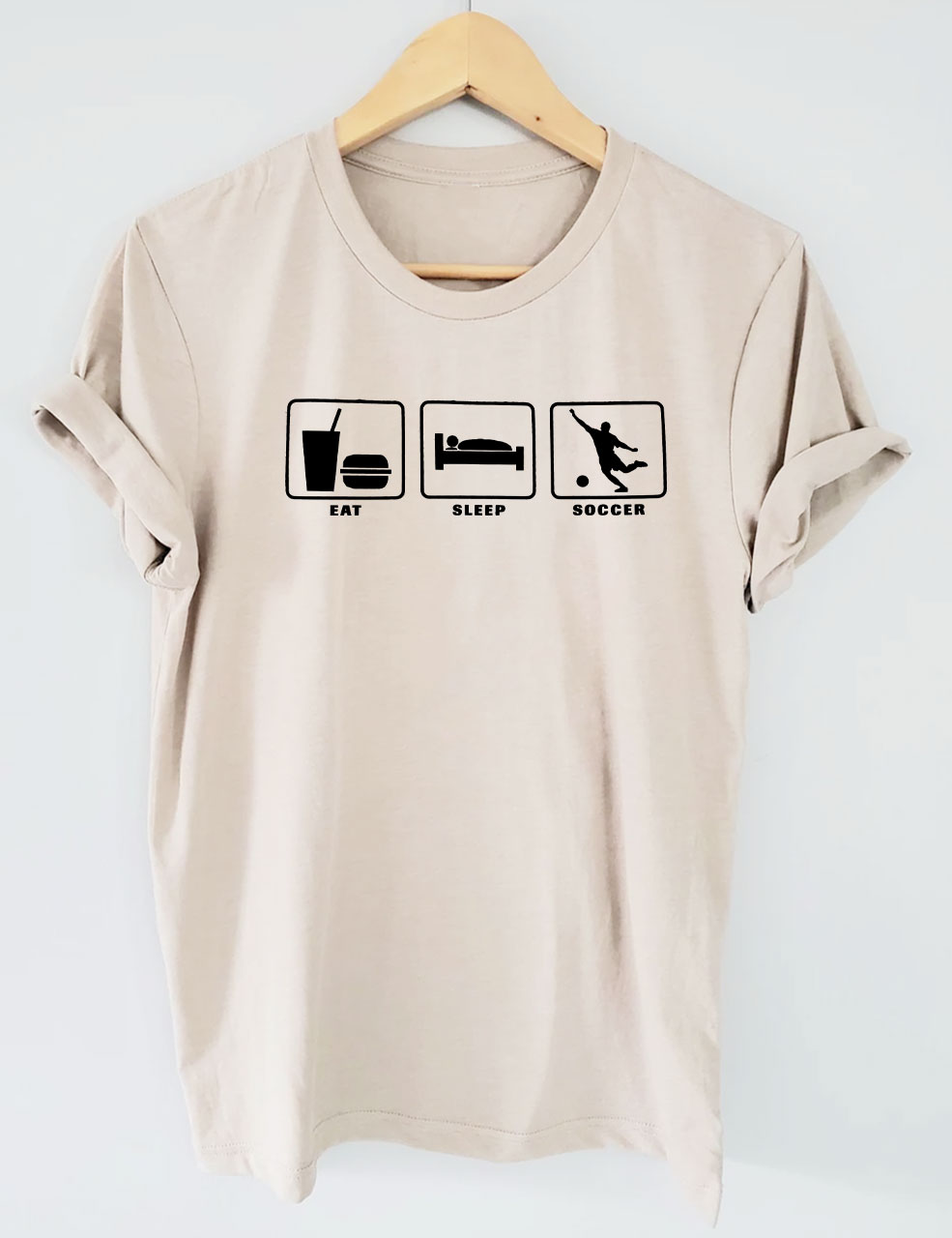 Eat Sleep Soccer Funny T-Shirt