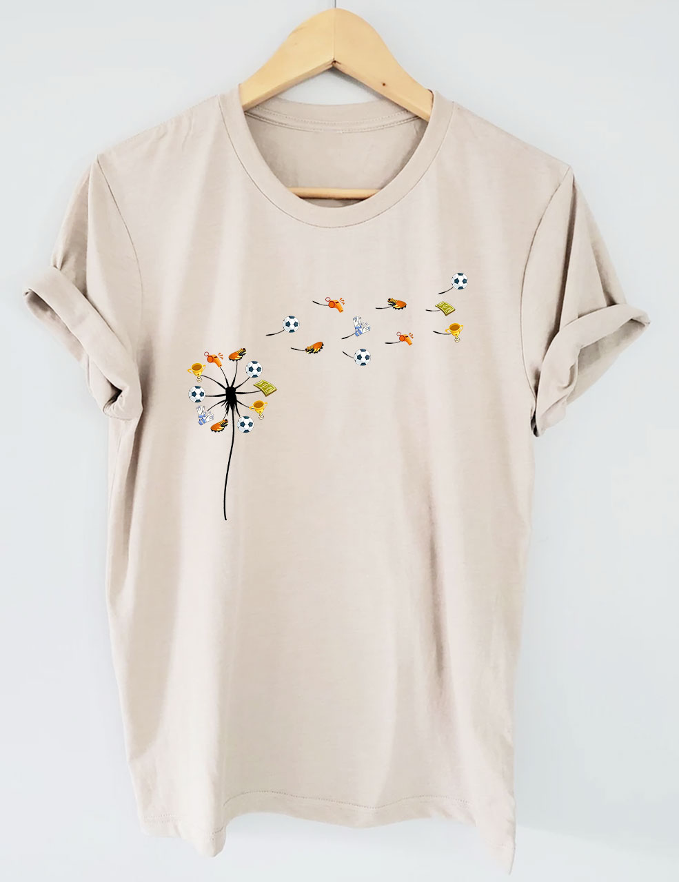 Soccer Dandelion Funny T-Shirt