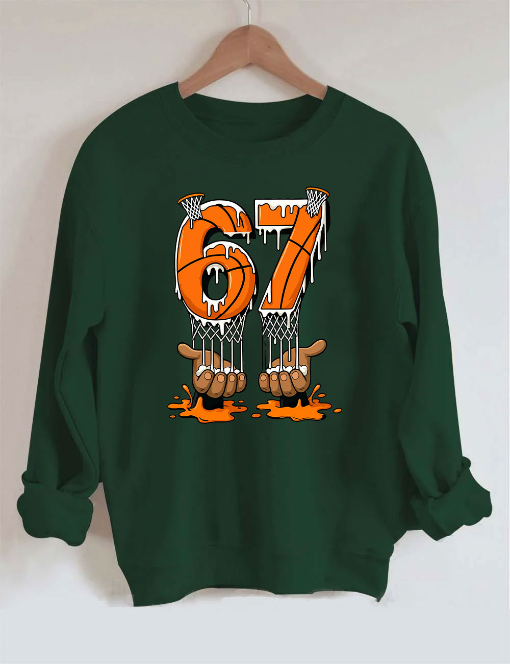 Trendy 67 Basketball Sweatshirt