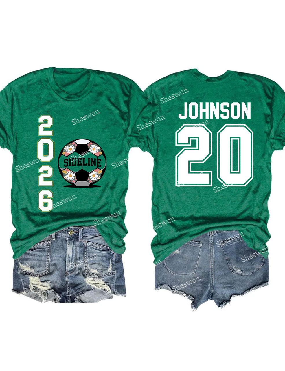 Custom Soccer 2026 sideline Funny T-shirt
