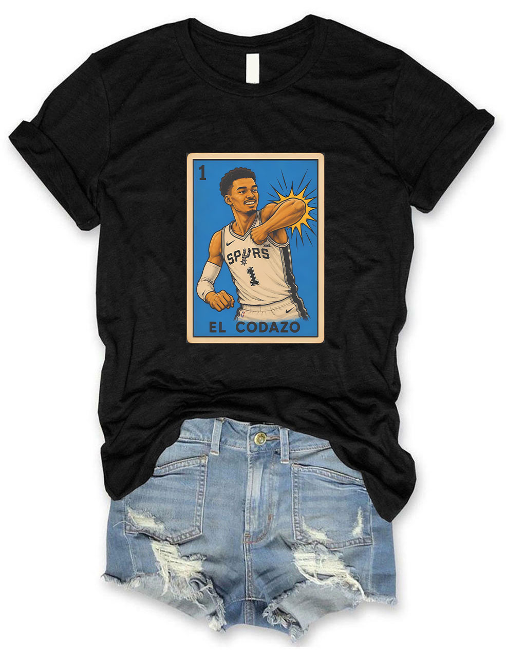 El Codazo Spurs Funny Basketball T-shirt