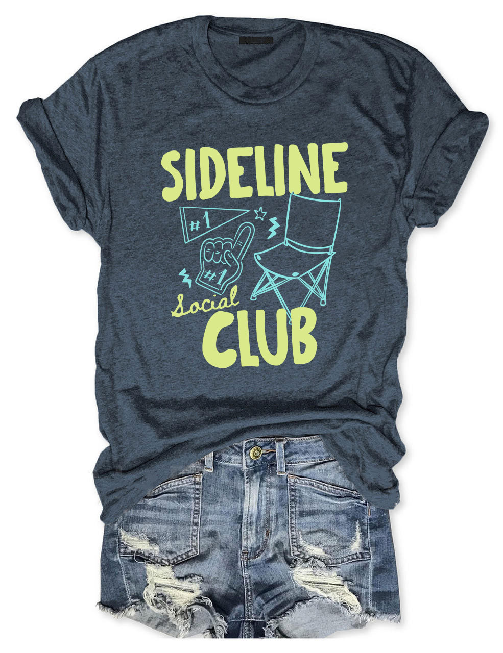 Custom Sideline Social Club Softball T-shirt