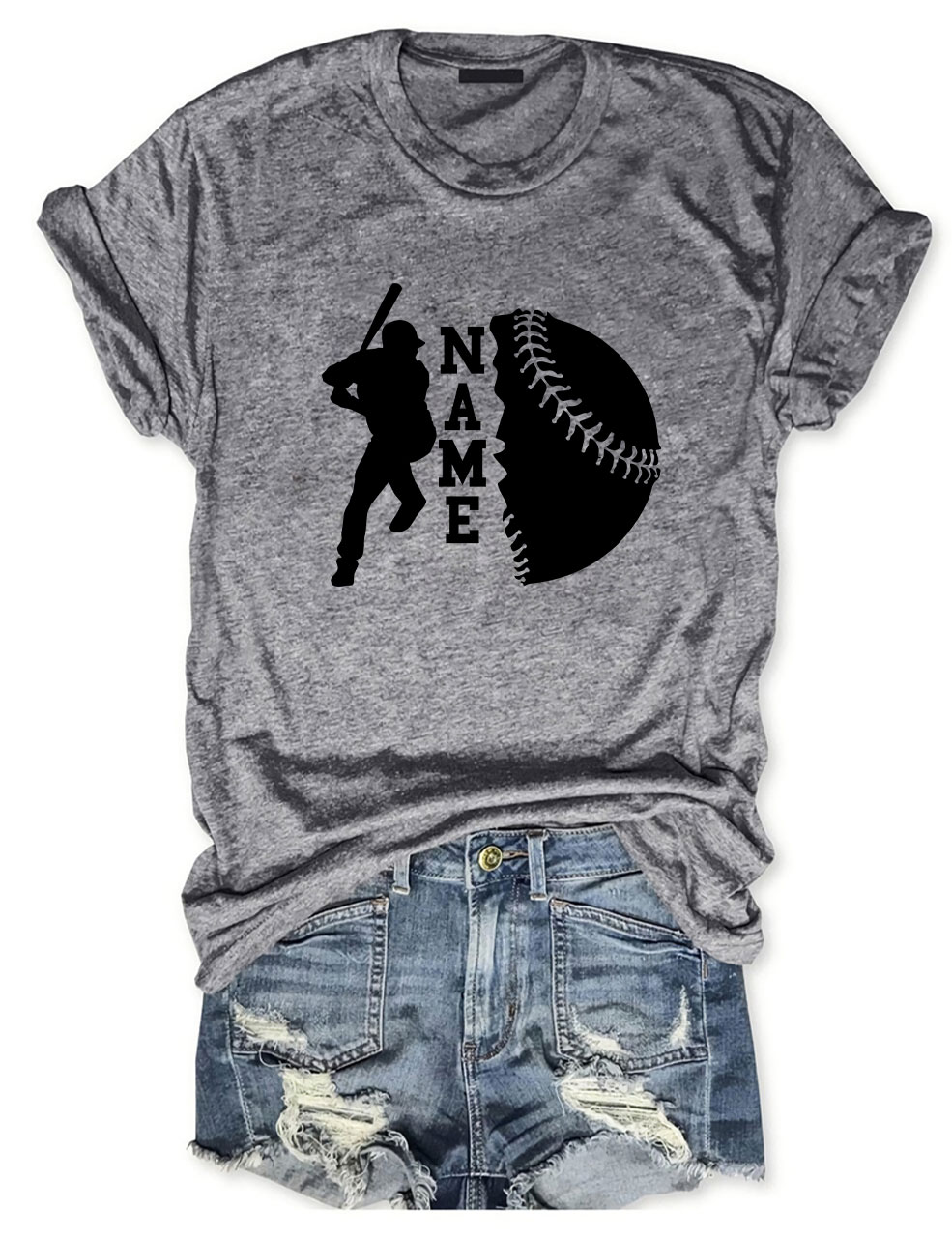 Custom Name Baseball T-shirt