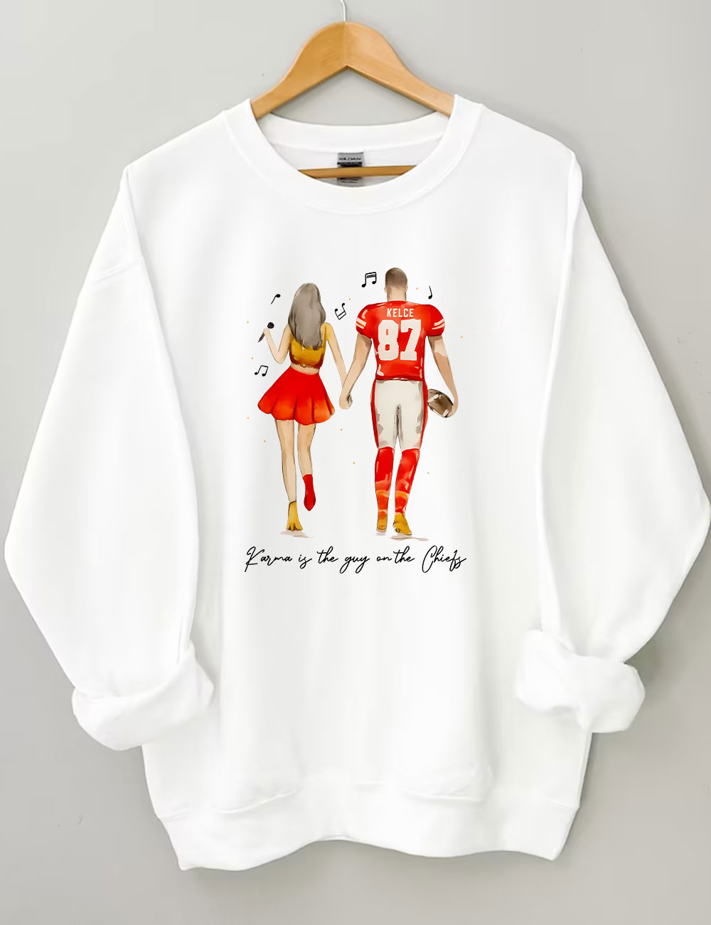 Taylor and Travis Chiefs Football Sweatshirt
