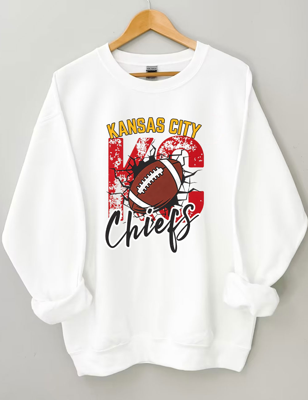Kansas City Chiefs Football Helmet Sweatshirt