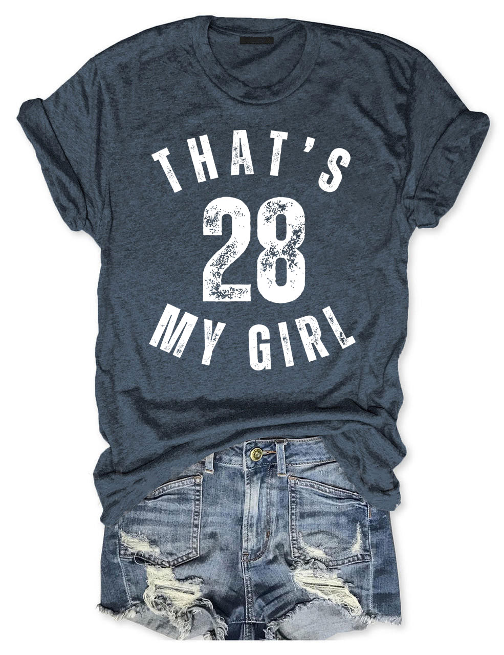 Custom That's My Gril Football Mom T-shirt