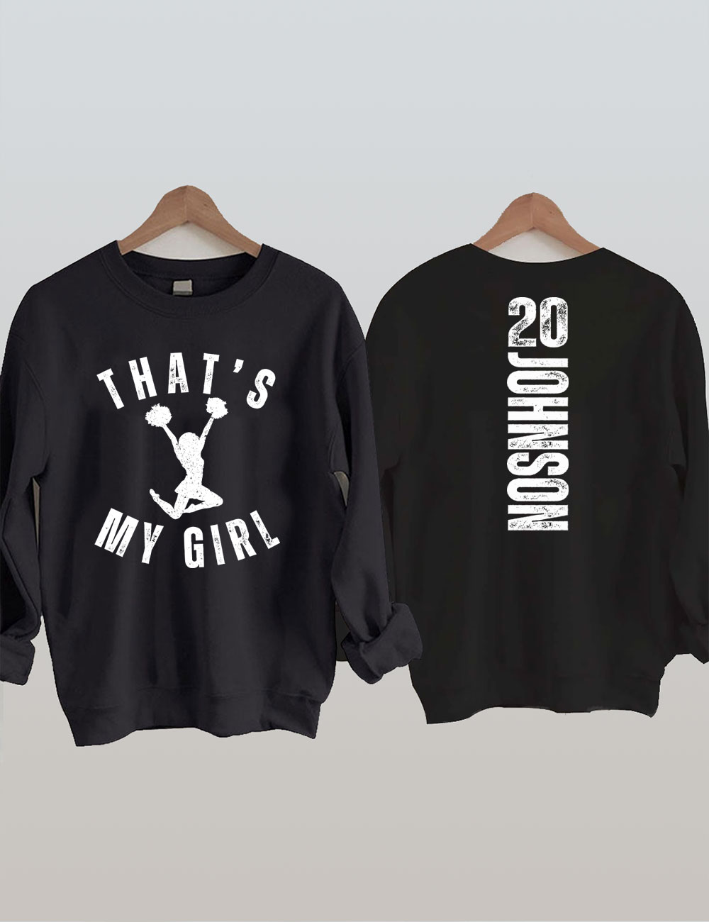 Custom That's My Girt Cheer Mom Sweatshirt