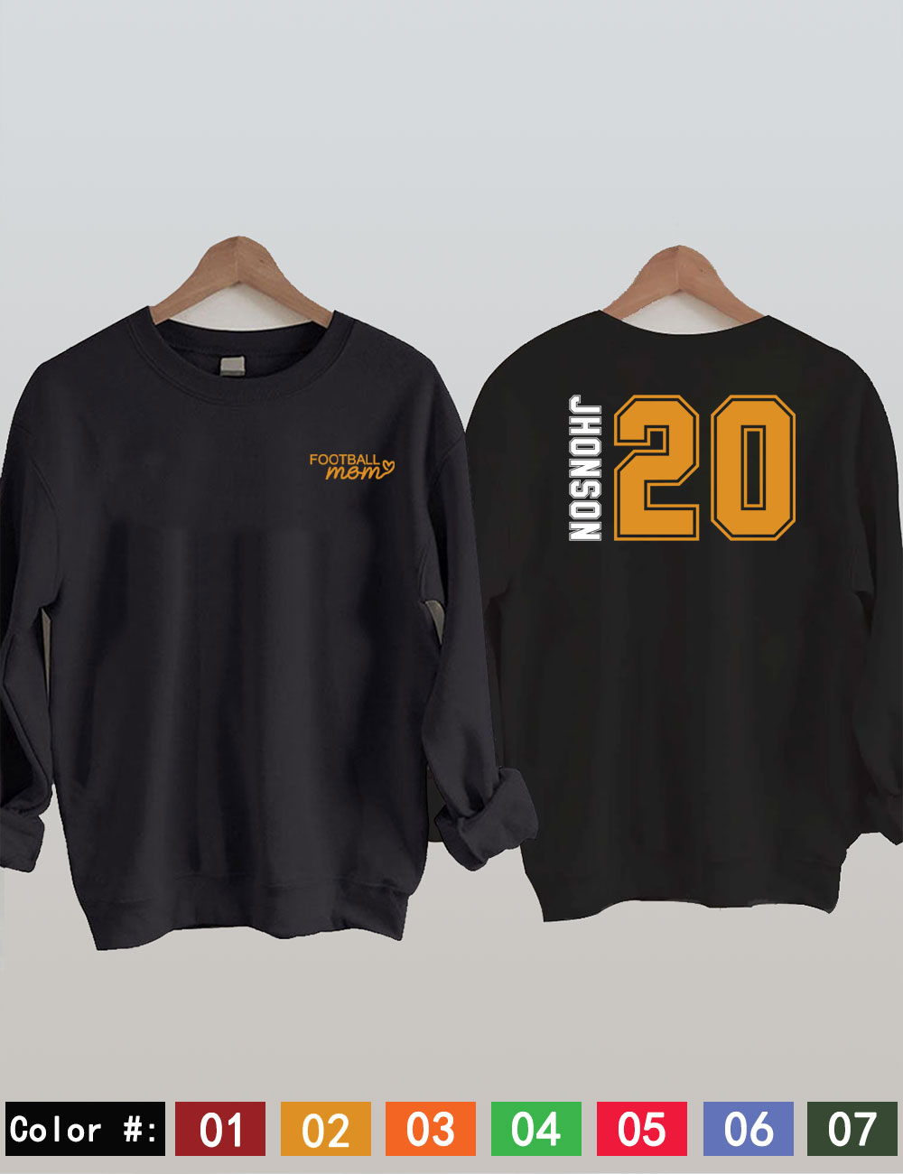 Custom Football Mom Sweatshirt