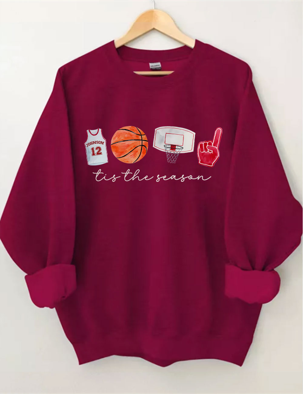 Custom Basketball Tis the Season Sweatshirt