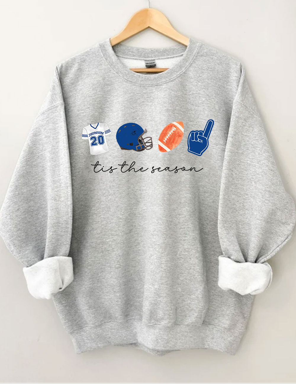 Custom Football Tis the Season Sweatshirt