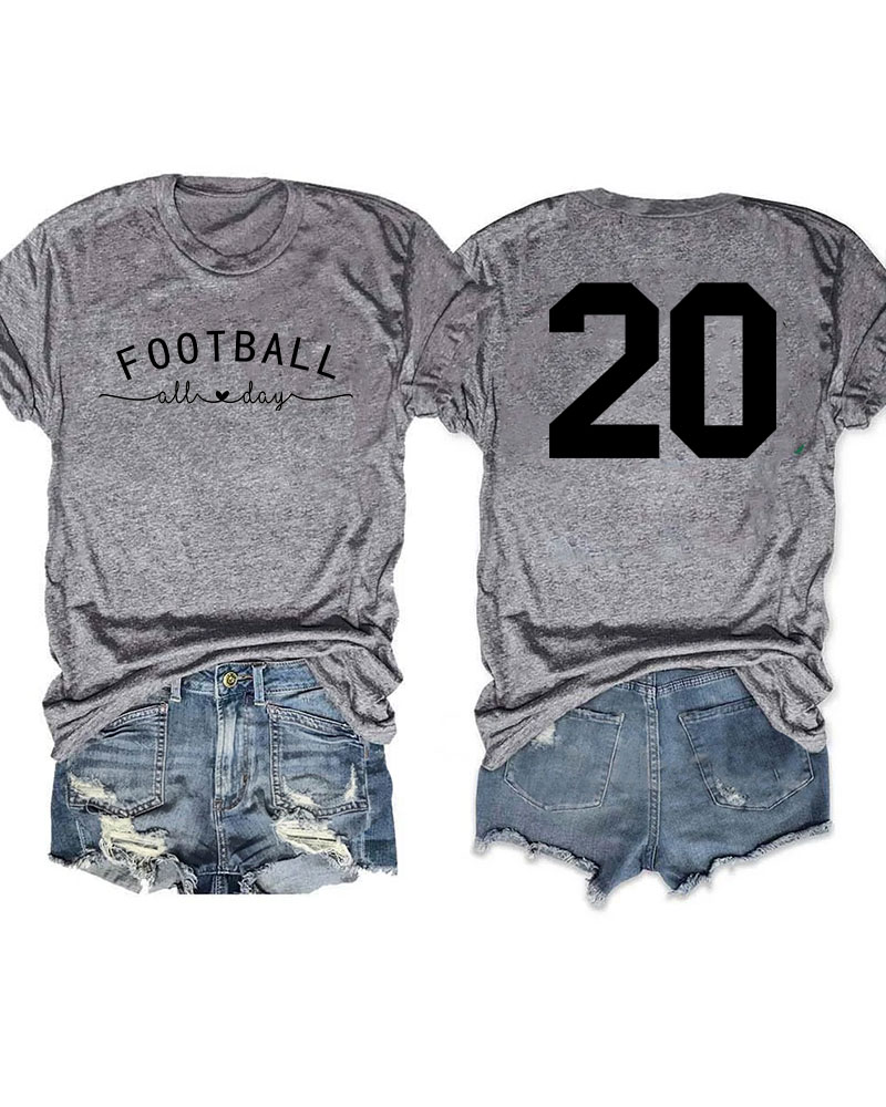 Football All Day Custom T-shirt