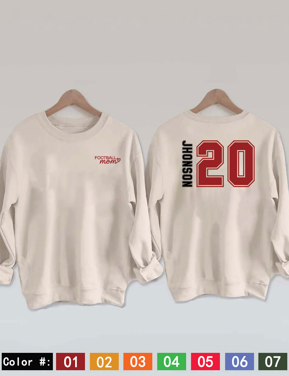 Custom Football Mom Sweatshirt