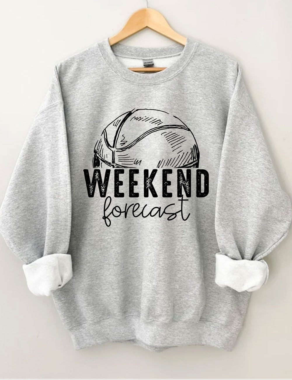 Weekend Forecast Basketball Sweatshirt