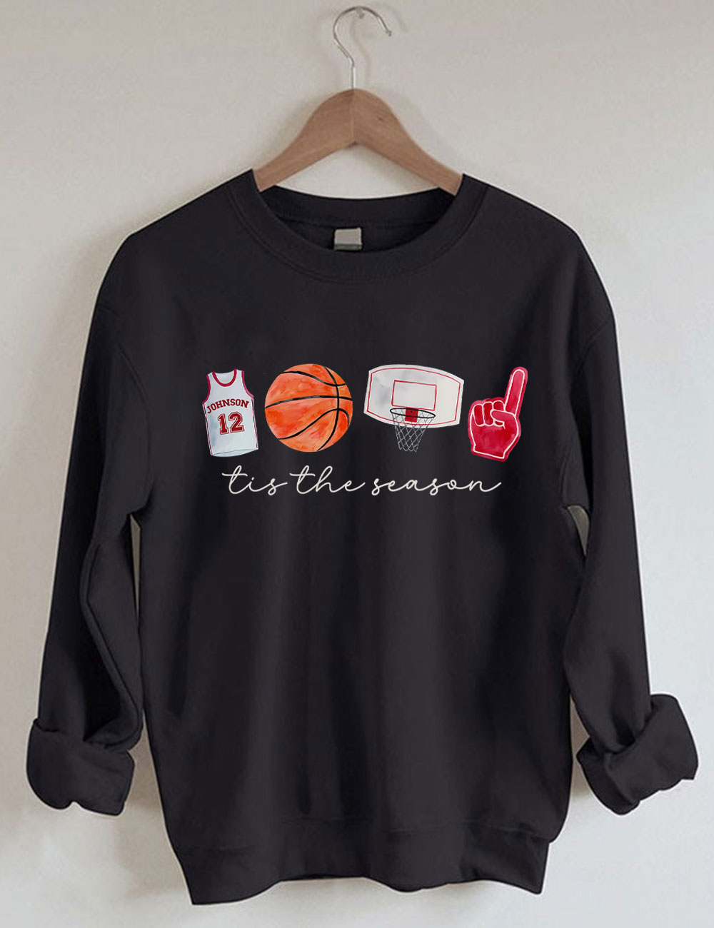 Custom Basketball Tis the Season Sweatshirt