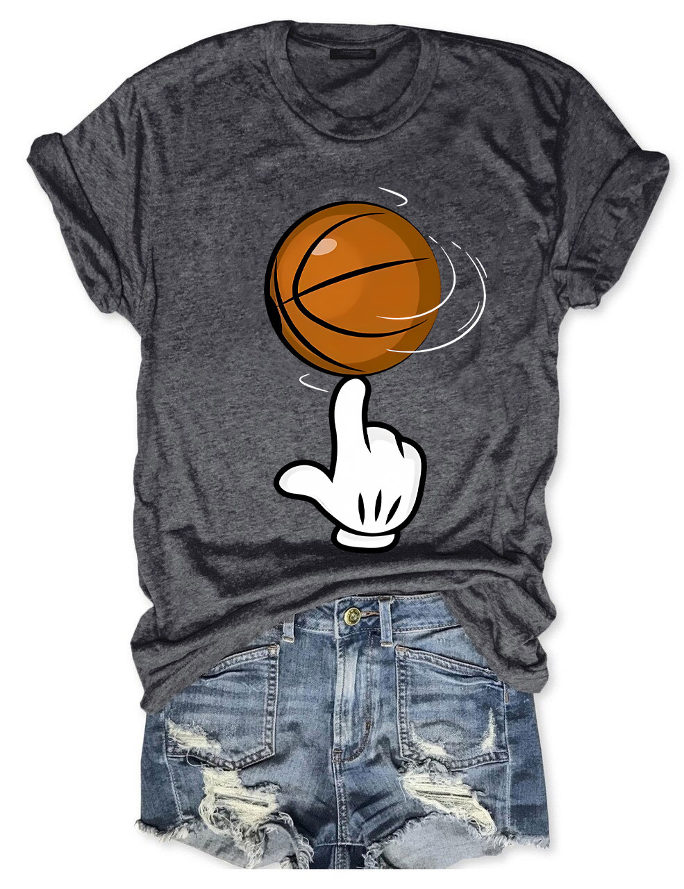 Basketball Finger T-shirt