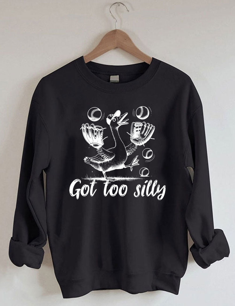 Silly Goose Baseball Meme Sweatshirt