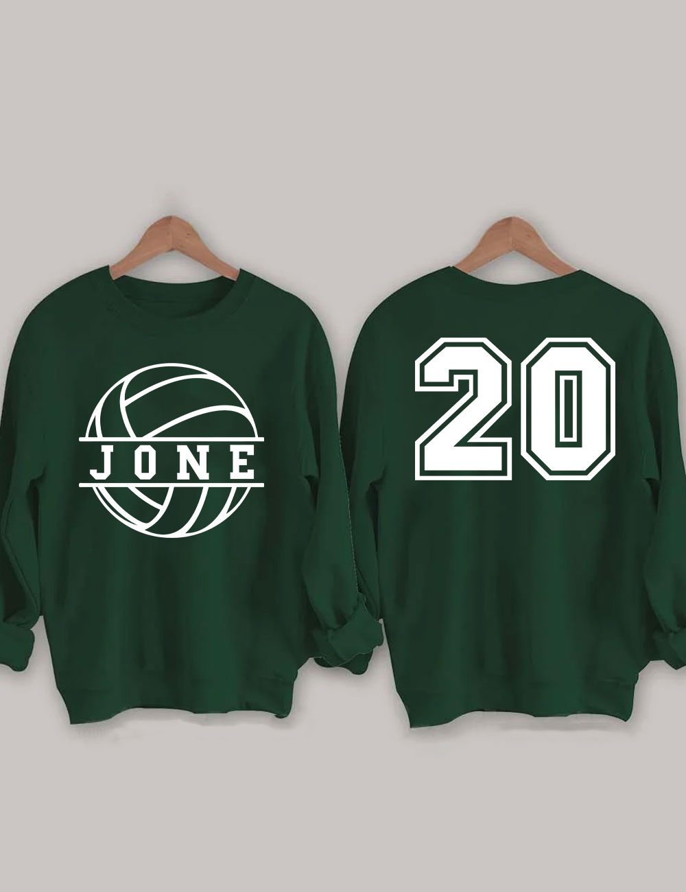 Volleyball Custom Name And Number Sweatshirt