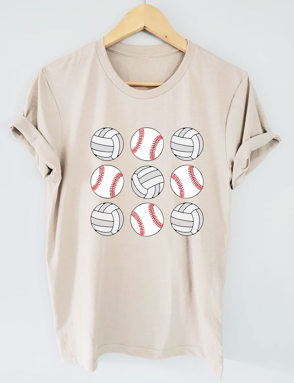 Baseball Volleyball Mama T-shirt