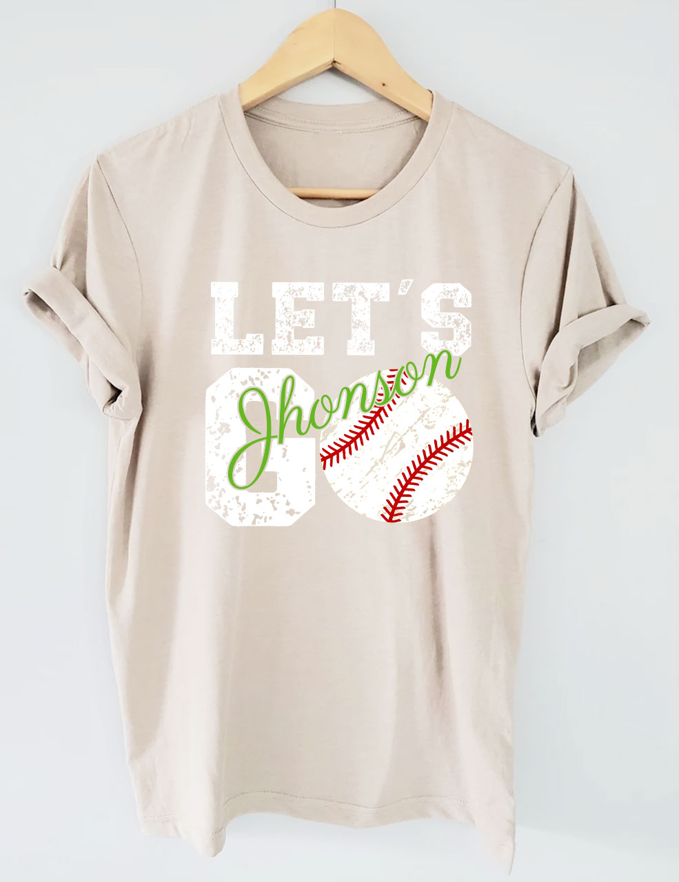 Custom Let's Go Baseball T-shirt