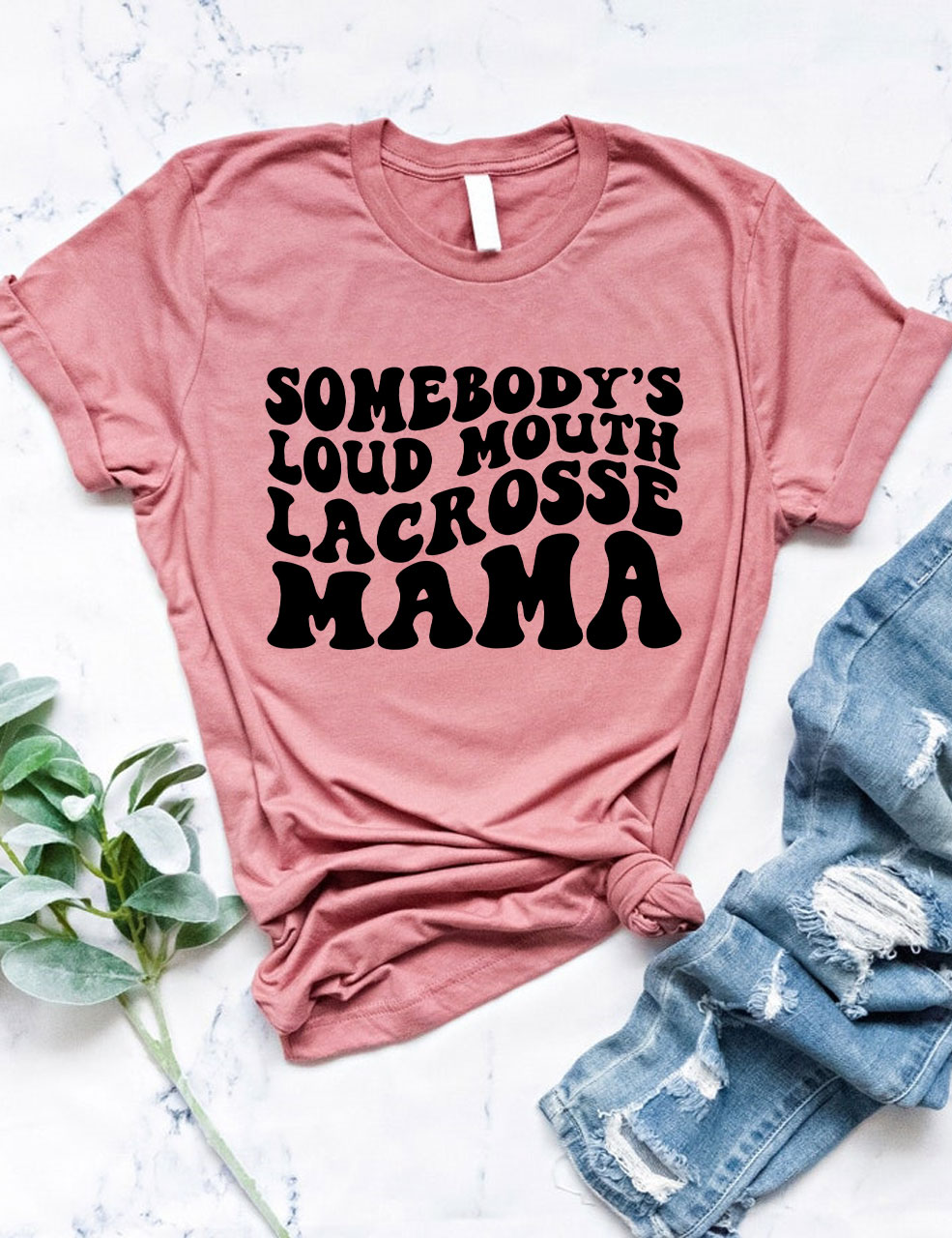 Somebody's Loud Mouth  Lacrosse Mama Funny T-shirt