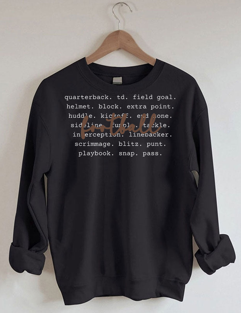 Football Words Funny Sweatshirt