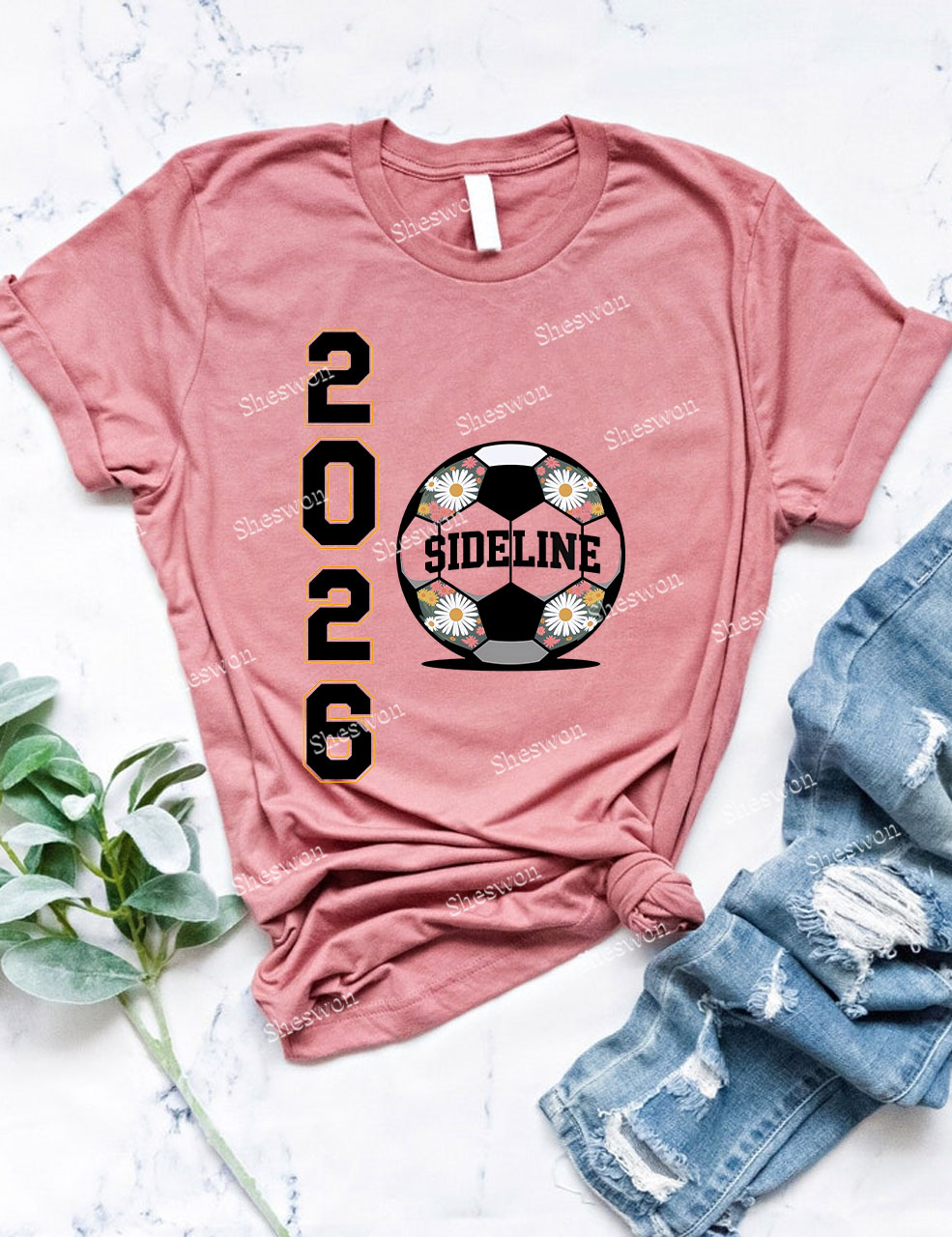 Custom Soccer 2026 sideline Funny T-shirt