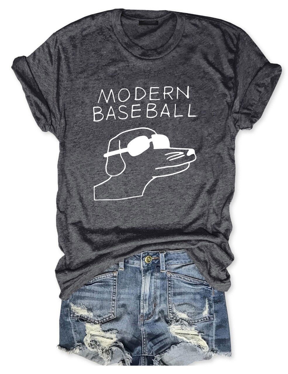 Dog-Themed Baseball Player Funny T-Shirt