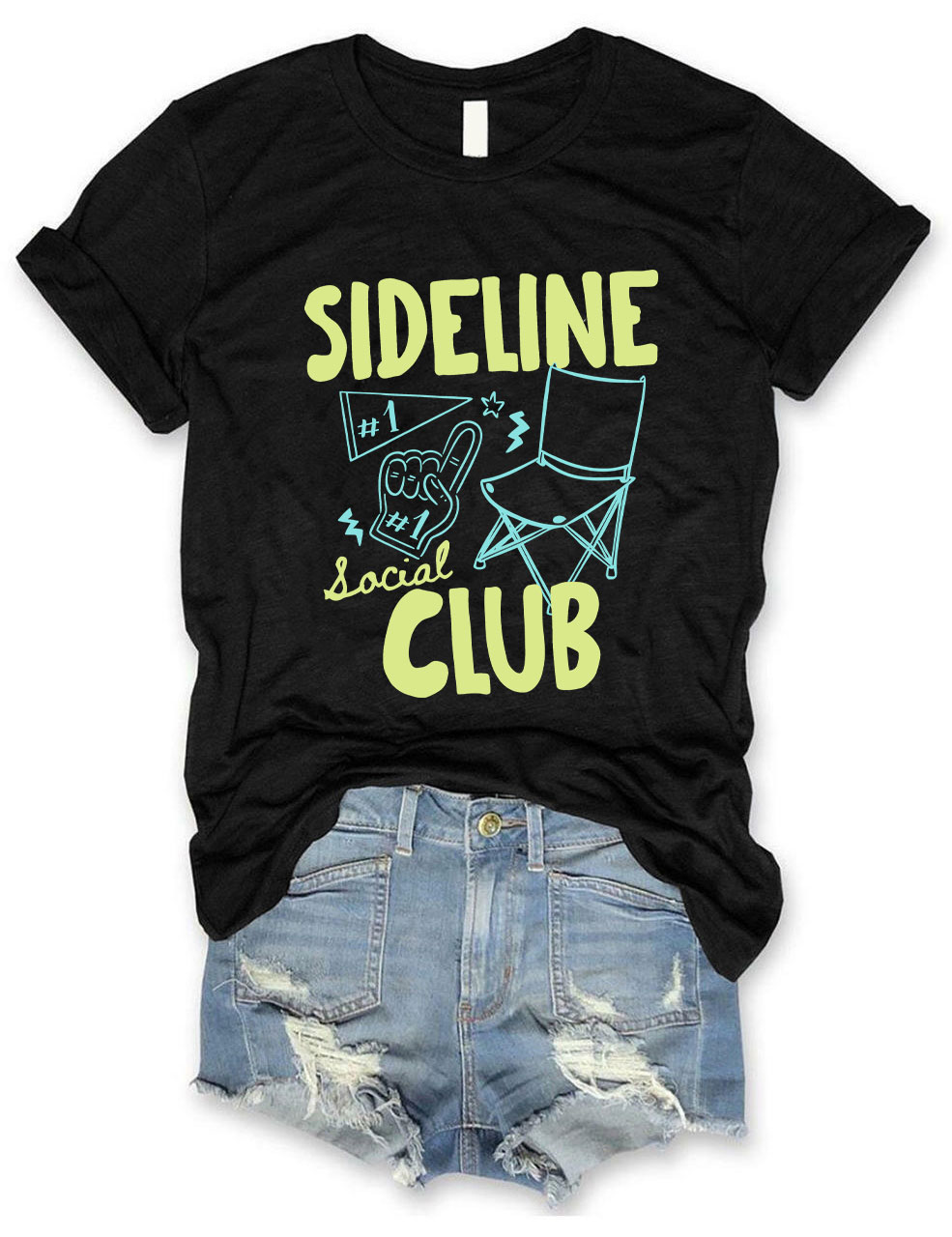 Custom Sideline Social Club Softball T-shirt