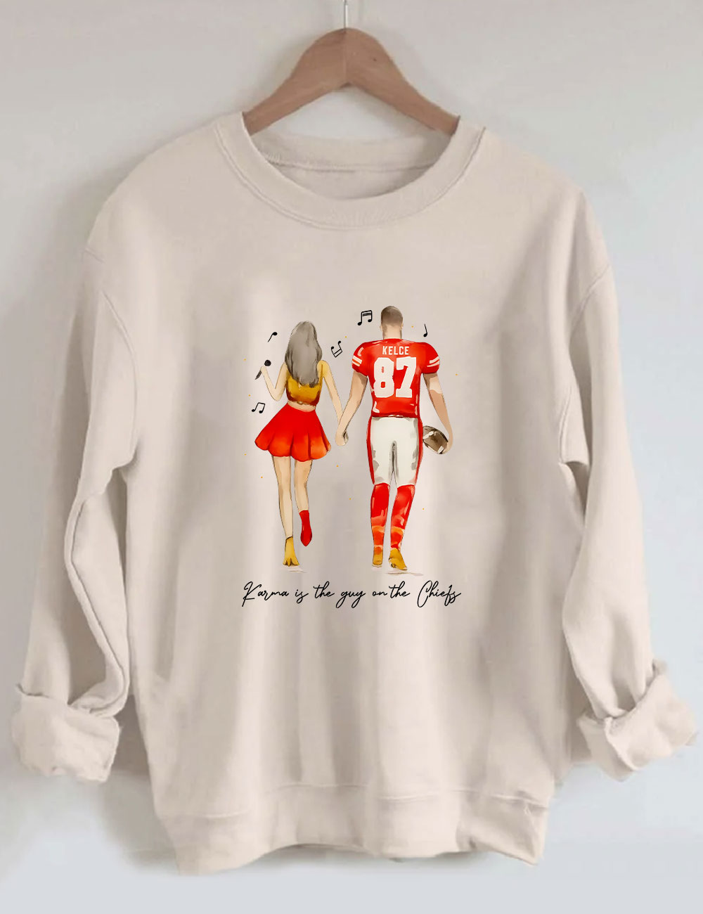 Taylor and Travis Chiefs Football Sweatshirt