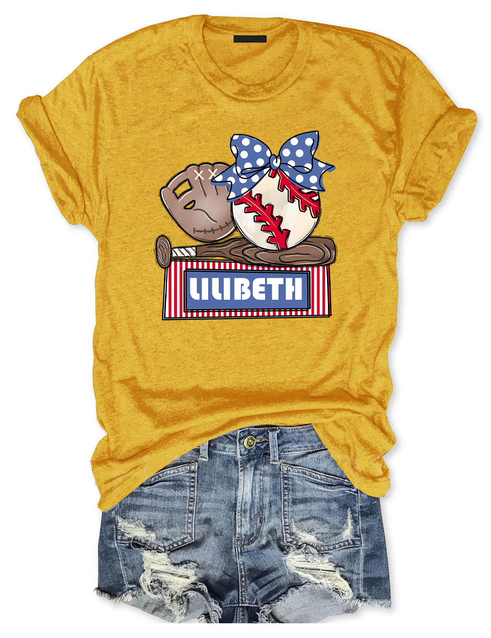 Custom Baseball Trio T-shirt