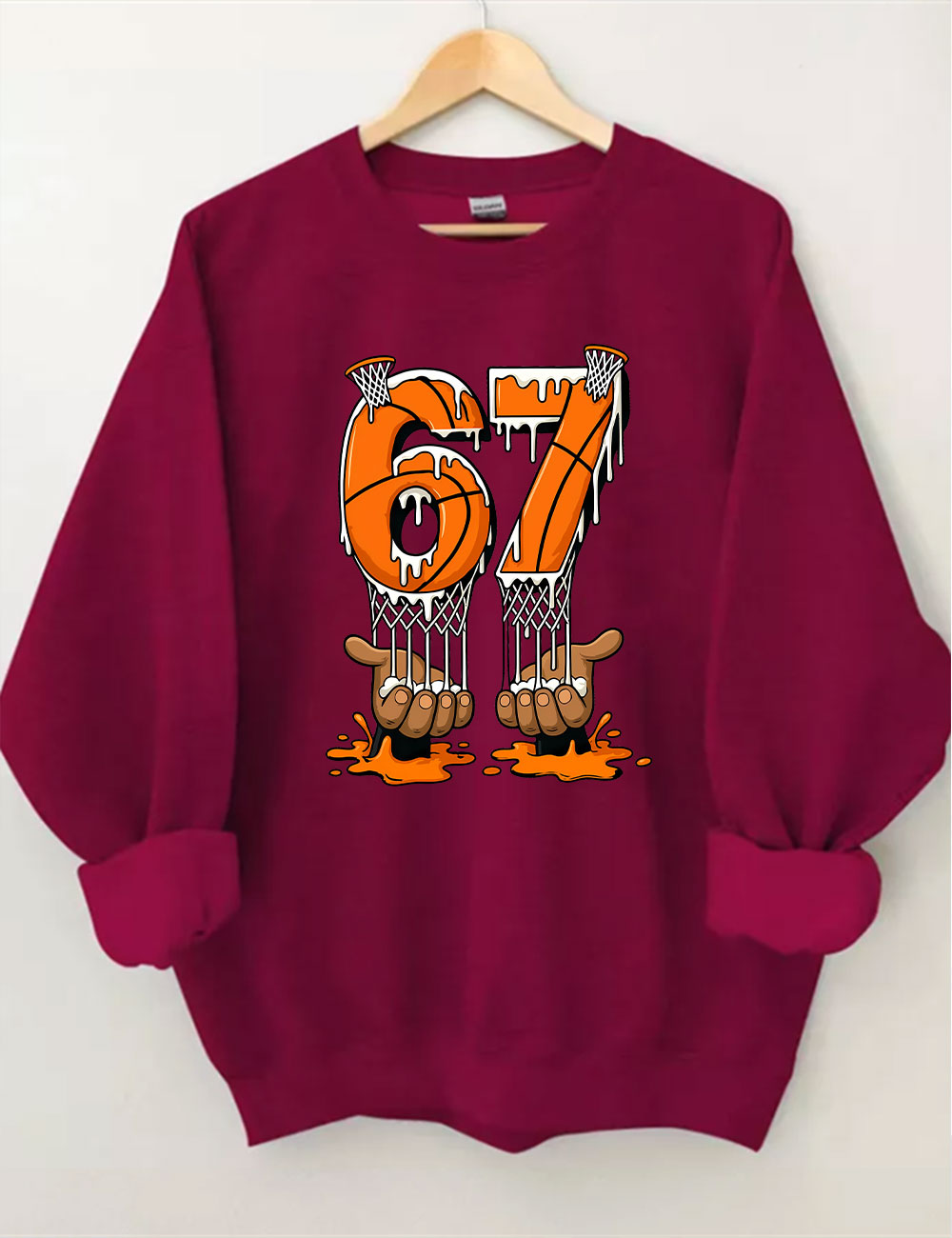 Trendy 67 Basketball Sweatshirt