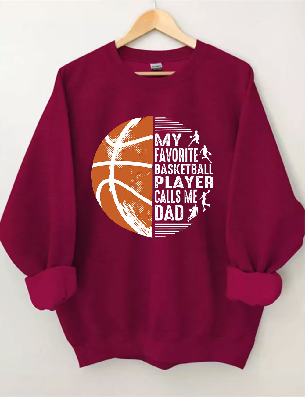 My Favorite Basketball Player Call Me Dad Funny Basketball Sweatshirt