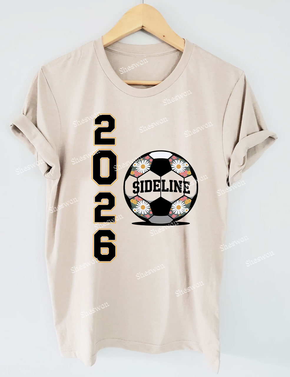 Custom Soccer 2026 sideline Funny T-shirt