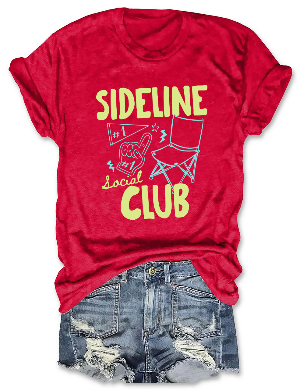 Custom Sideline Social Club Softball T-shirt