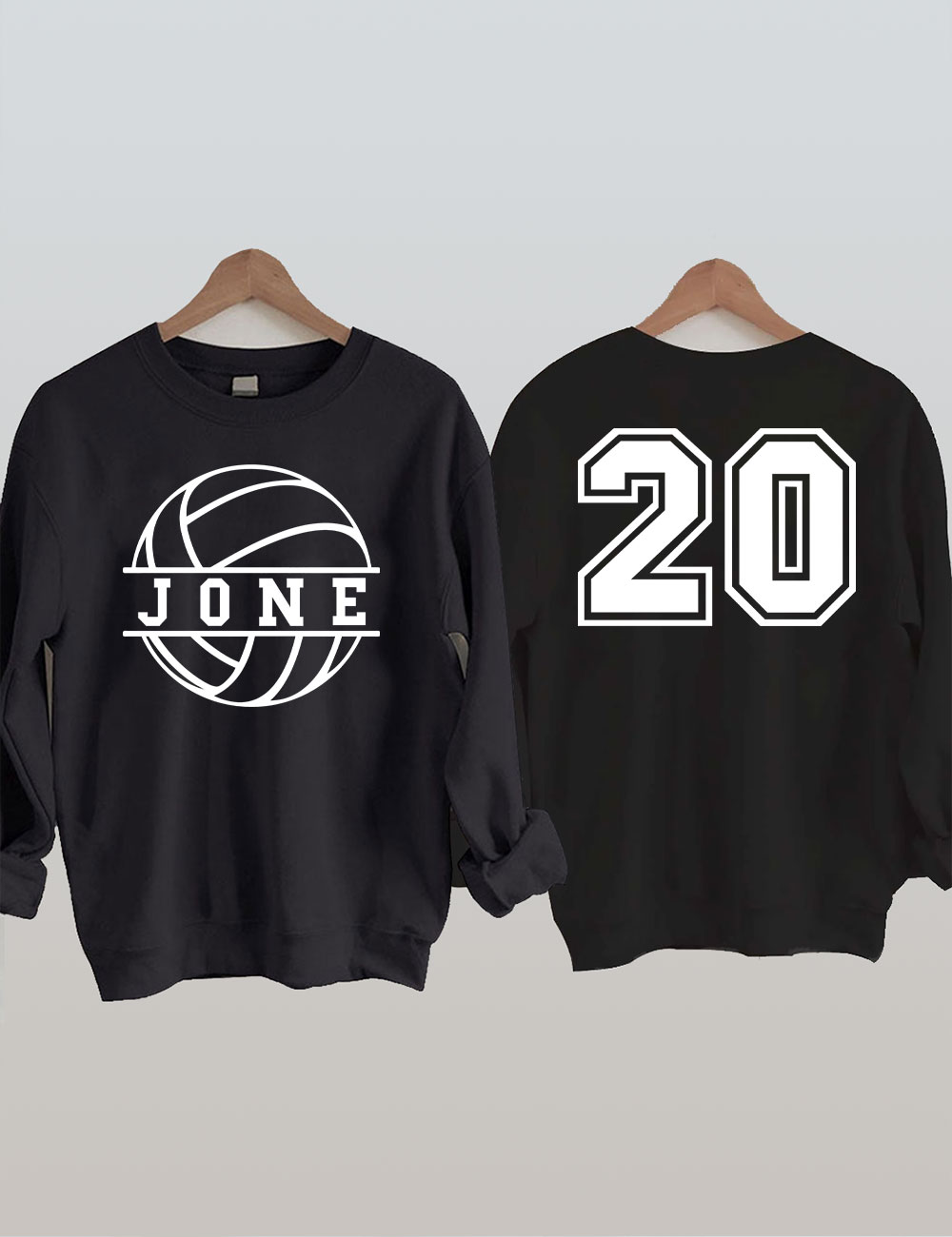 Volleyball Custom Name And Number Sweatshirt